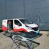 Pare-brise remplacé pour une camionnette.